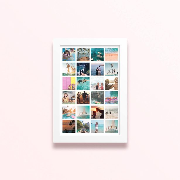 Simple framed prints designs showcasing 24 photographs
