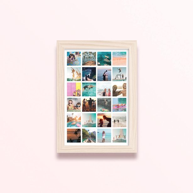 Simple framed prints designs showcasing 24 photographs