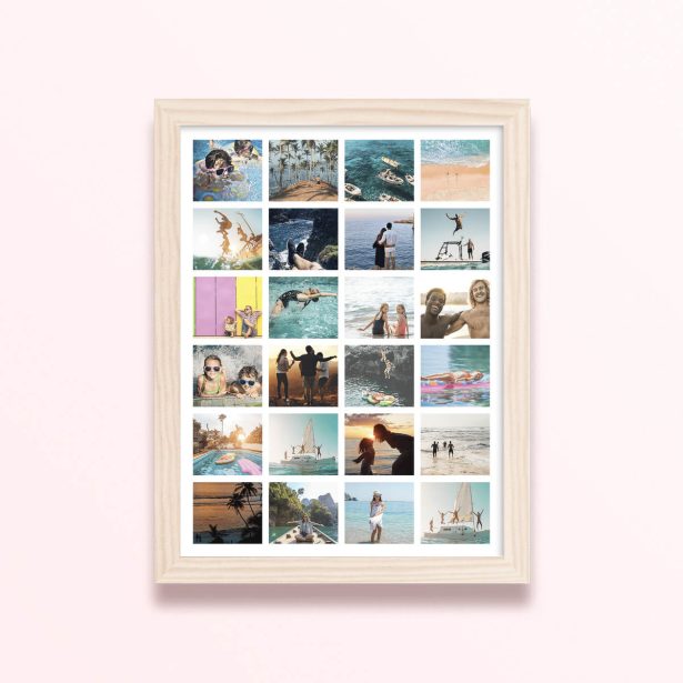 Simple framed prints designs showcasing 24 photographs