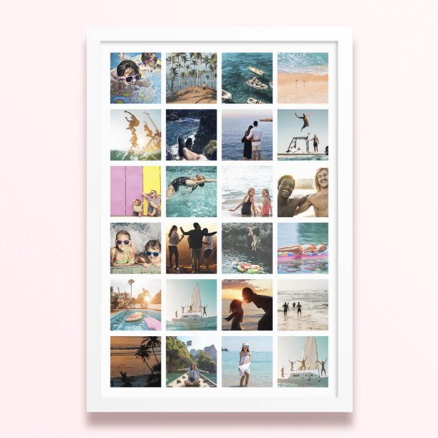 Simple framed prints designs showcasing 24 photographs