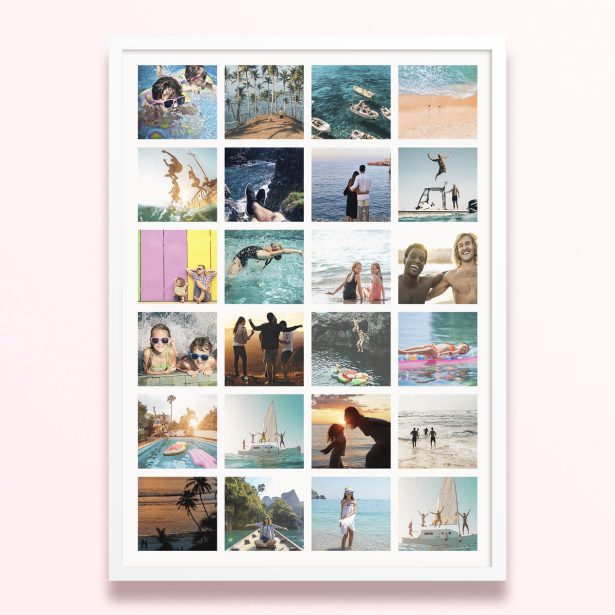 Simple framed prints designs showcasing 24 photographs