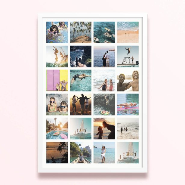 Simple framed prints designs showcasing 24 photographs