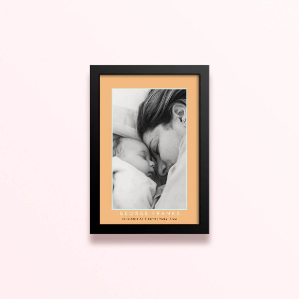 Simple framed prints designs with one photo for personalised gifts