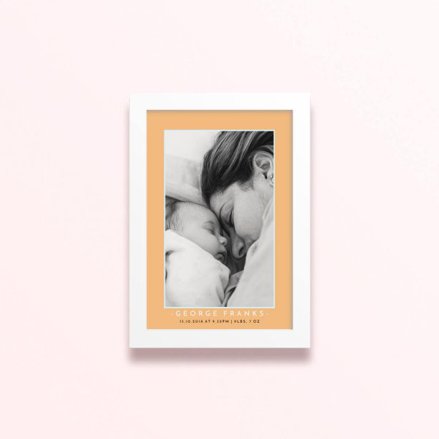 Simple framed prints designs with one photo for personalised gifts