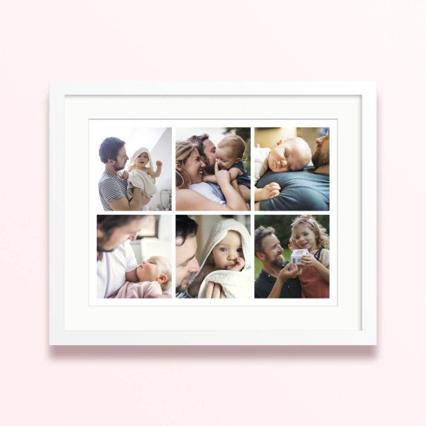 sixfold embrace framed mounted photo print family vibe 400x300 landscape white - Sixfold Embrace