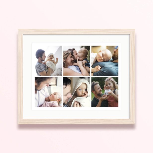 sixfold embrace framed mounted photo print family vibe 400x300 landscape wood - Sixfold Embrace