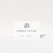 Soho Script Wedding Place Cards - Elegant Contemporary Design. This is a view of the front