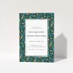 Songbird Serenade Wedding Order of Service A5 Booklet Template Design. This is a view of the front