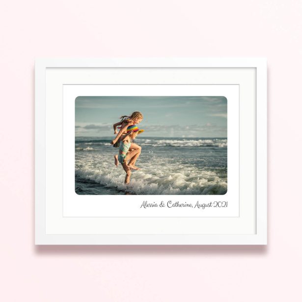 summer charm framed mounted photo print beach design 400x300 landscape white - Summer Charm