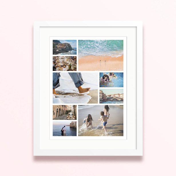 summer montage framed mounted photo print design vacation vibe 400x300 portrait white - Summer Montage