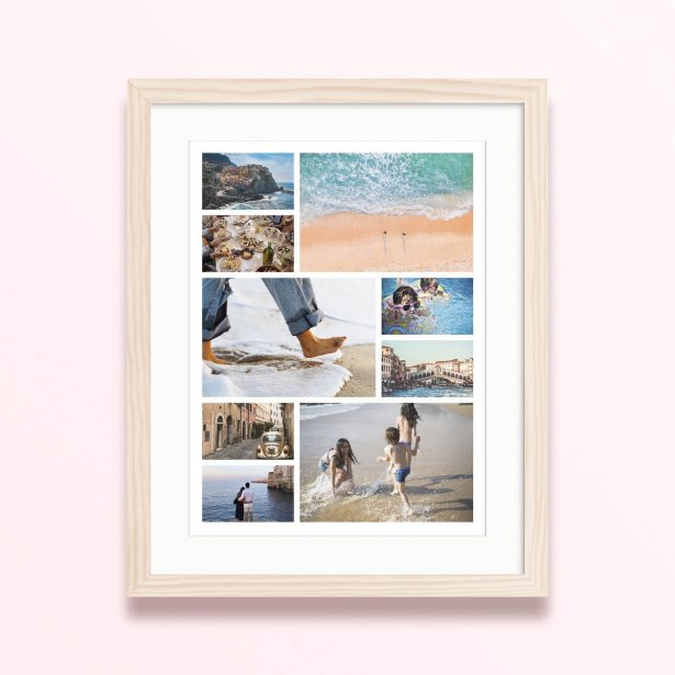 summer montage framed mounted photo print design vacation vibe 400x300 portrait wood - Summer Montage