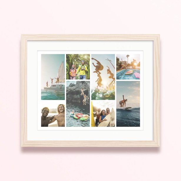 sunlit moments collage photo print framed mounted designs 400x300 landscape wood - Sunlit Moments Collage