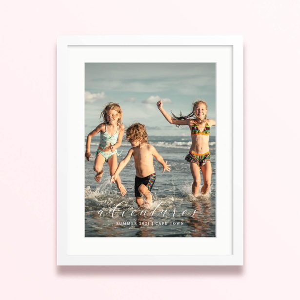 sunny memories framed mounted photo print design adventure 400x300 portrait white - Sunny Memories