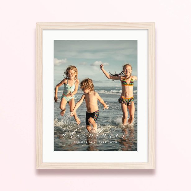 sunny memories framed mounted photo print design adventure 400x300 portrait wood - Sunny Memories