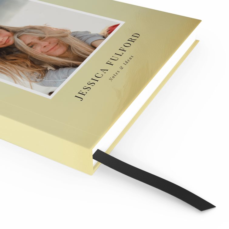 Personalised portrait notebook design by Utterly Printable featuring one photo on the cover spread.