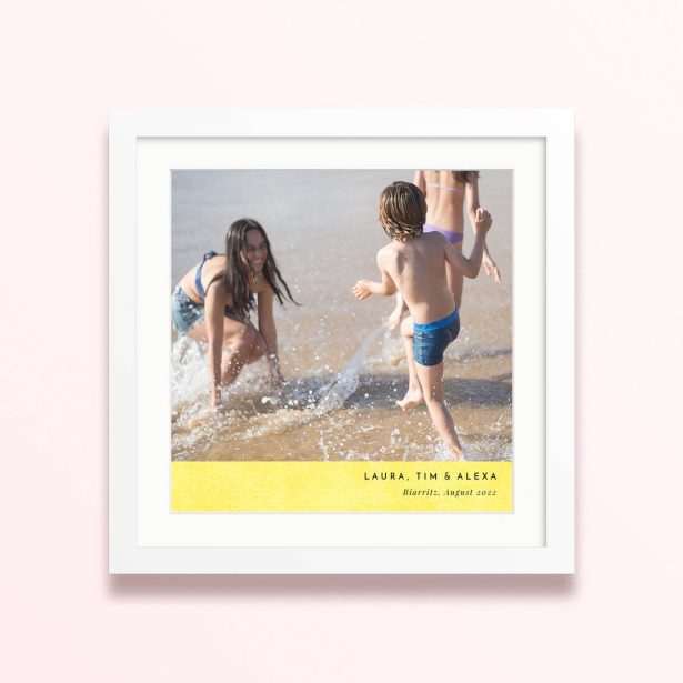 sunshine border framed mounted photo print design beach vibe 300x300 square white - Sunshine Border