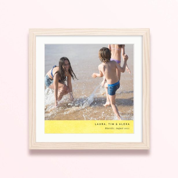 sunshine border framed mounted photo print design beach vibe 300x300 square wood - Sunshine Border