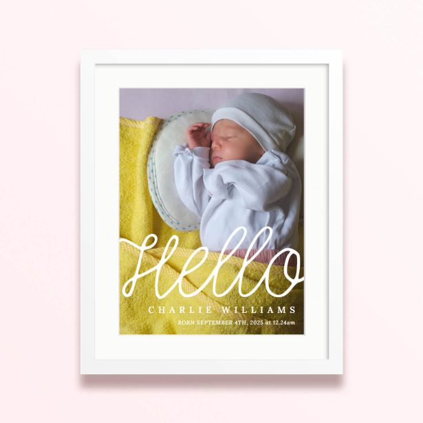 tender beginnings framed mounted photo print newborn 400x300 portrait white - Tender Beginnings