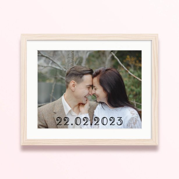 timeless moment framed mounted photo print romantic design 400x300 landscape wood - Timeless Moment