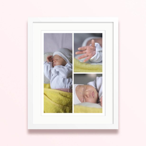 tri panel harmony framed mounted photo print collage 400x300 portrait white - Tri-Panel Harmony