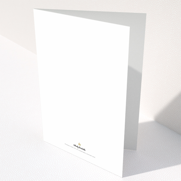 Funeral thank you card with one photo and elegant design