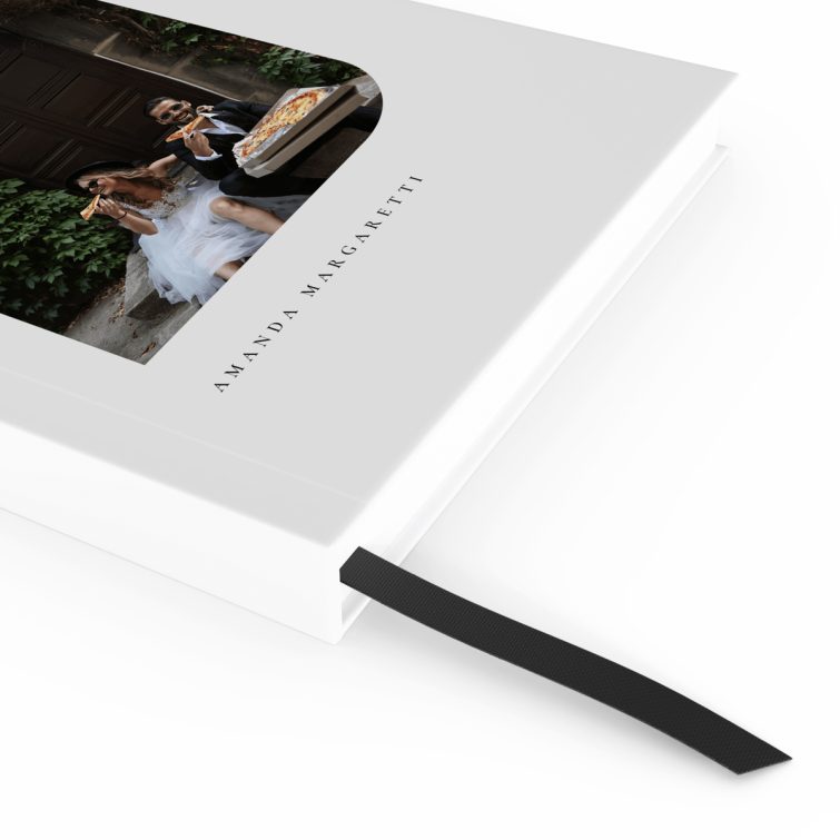 Elegant personalised notebooks design featuring one photo on the cover for custom printing.