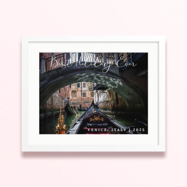 urban reflection framed mounted photo print holiday venice 400x300 landscape white - Urban Reflection