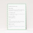 Utterly Printable Art Deco Triangles Wedding Information Insert Card. This is a view of the front