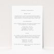 Utterly Printable Greenwich Garden wedding information insert card with delicate florals and lush greenery, inspired by the beauty of nature. Ideal for couples seeking vibrant outdoor aesthetics for their wedding stationery This is a view of the front