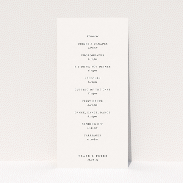 Serene Pastel Botanical Elegance Wedding Menu Design with Delicate Botanical Motifs on Soft Pastel Background. This is a view of the back
