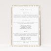 Utterly Printable Vibrant Raindrops Wedding Information Insert Card. This is a view of the front