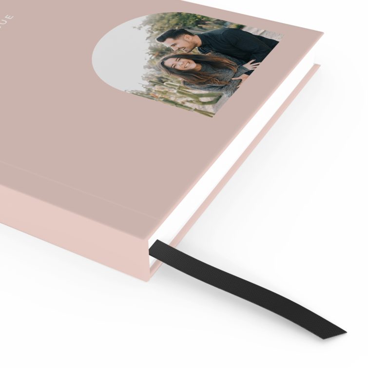 Customisable notebook design with a minimalist layout, featuring one photo, created by Utterly Printable.