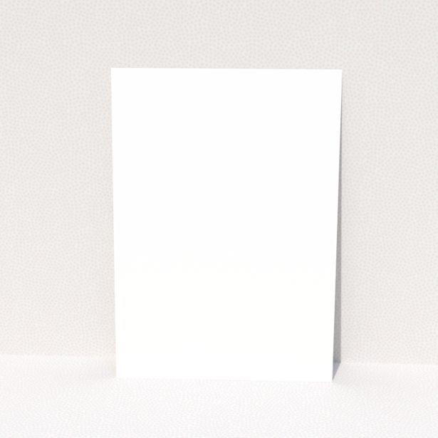 Wedding thank you card design reverse side with blank white space – Portrait design