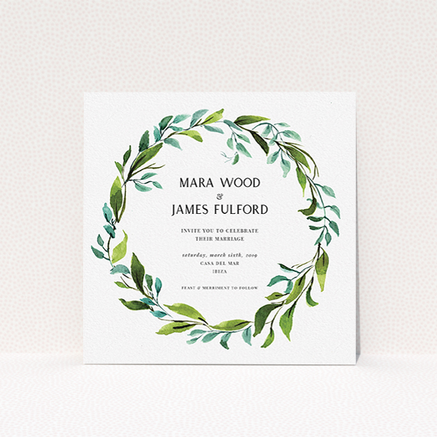 Greenery Wreath Wedding Table number cards A6 price per card 