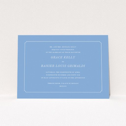 Simple circle border in Personalised Wedding Invitation Cards