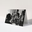 A wedding thank you card called "Elegant Photo Thanks". It is an A5 card in a landscape orientation. It is a photographic wedding thank you card with room for 1 photo. "Elegant Photo Thanks" is available as a folded card, with mainly white colouring.