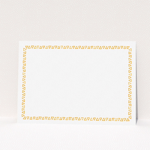 A womens correspondence card called "Inexact science". It is an A5 card in a landscape orientation. "Inexact science" is available as a flat card, with tones of orange and white.
