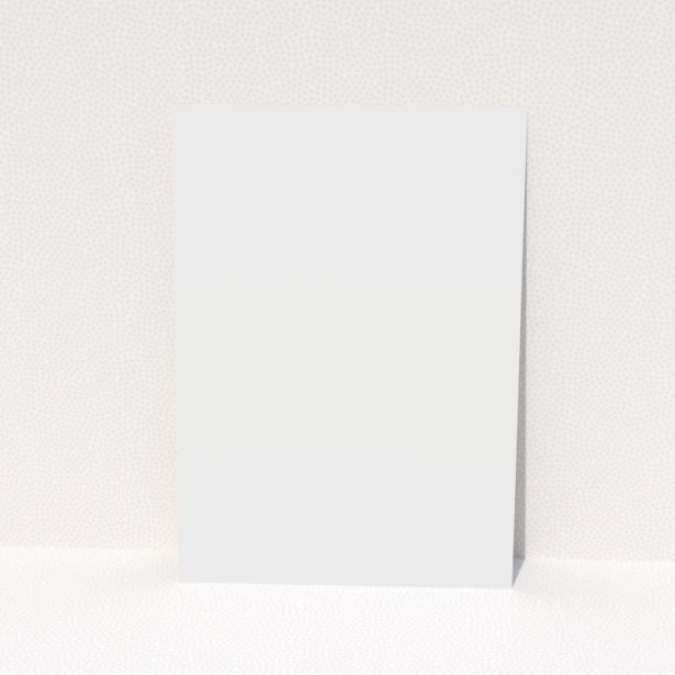 Blue and white funeral thank you card with one photo and tree and deer illustrations